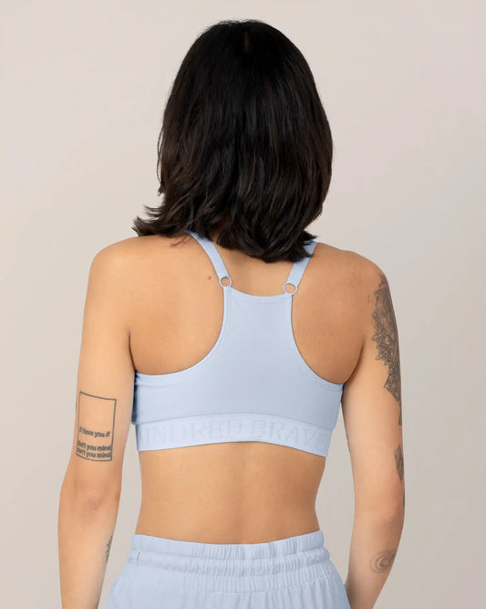 Sublime® Hands-Free Pumping & Nursing Sports Bra | French Blue