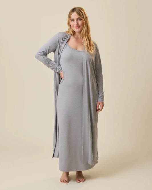 The Sunday Lounge Duster | Grey Heather
