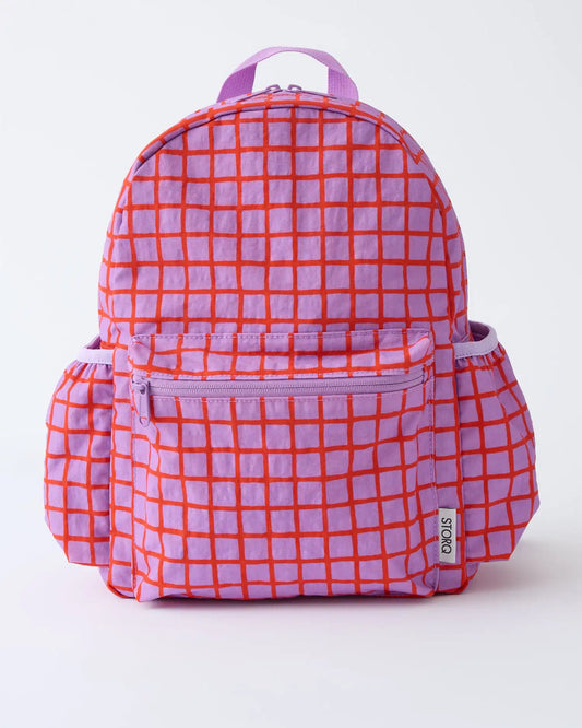 Cool Kid Backpack | Orchid Grid