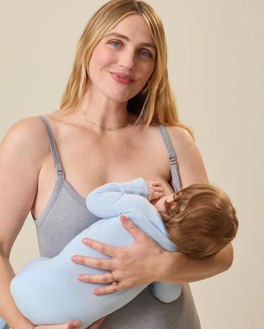 The Sunday Maternity & Nursing Lounge Dress | Grey Heather