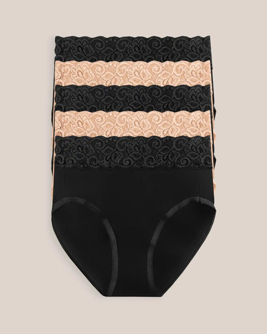 High-Waisted Postpartum Underwear Pack | Assorted Neutrals