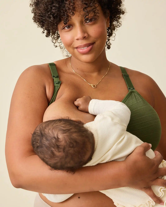 Sublime® Hands-Free Pumping & Nursing Bra | Deep Olive