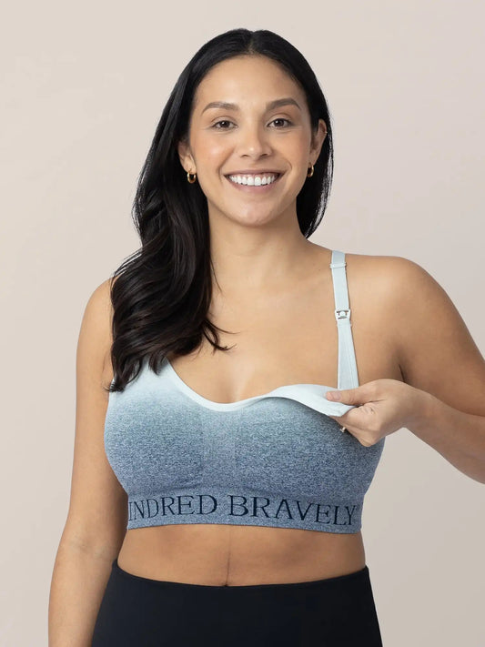 Sublime® Low Impact Nursing Sports Bra | Ombre Storm