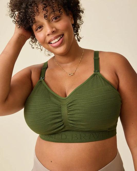 Sublime® Hands-Free Pumping & Nursing Bra | Deep Olive