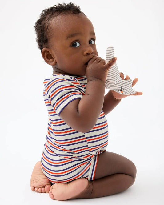 Baby Onesie Two-Pack | Red & Blue Stripe
