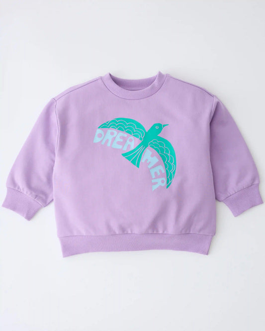 Graphic Sweatshirt | Purple Bird