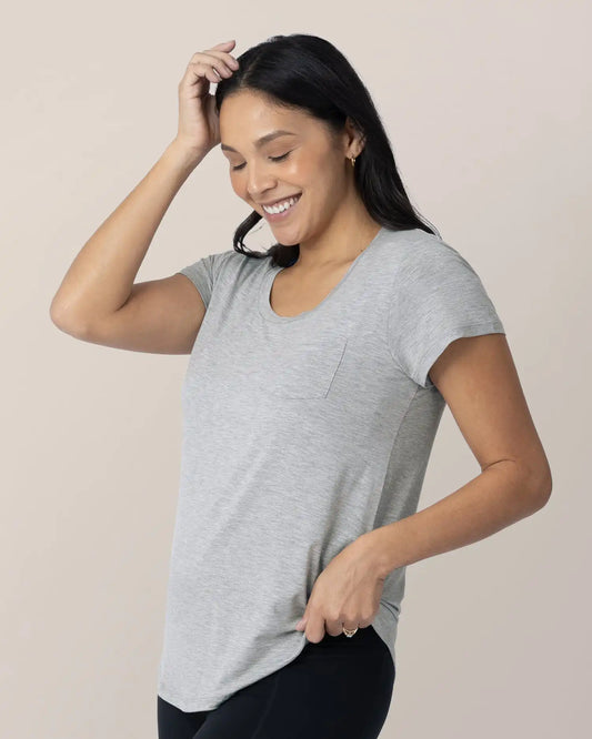 Everyday Maternity & Nursing T-shirt | Grey Heather