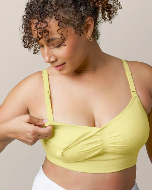 Sublime® Hands-Free Pumping & Nursing Bra | Light Lemon