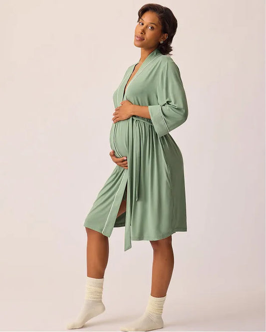 Clea Bamboo Robe | Sage