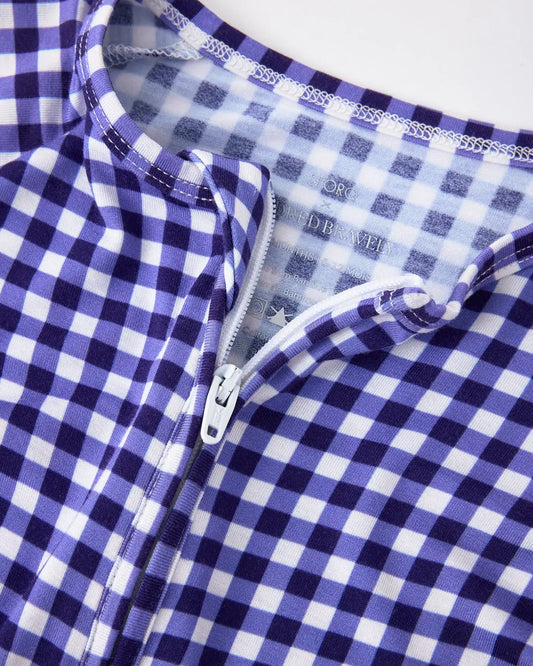 Bamboo Baby Pajama | Blue Gingham