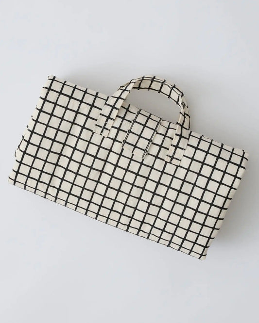 Inside/Outside Play Mat | Black Grid