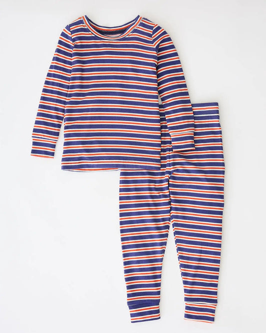 Bamboo Baby Two-Piece Pajama Set | Preppy Stripe