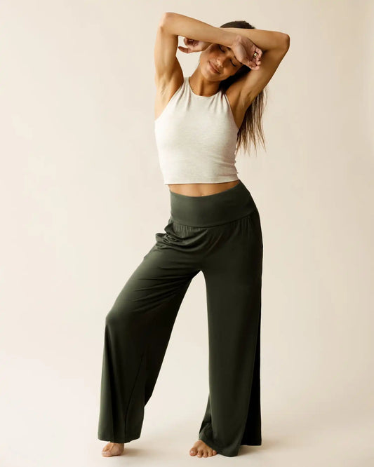 Bamboo Wide Leg Maternity & Postpartum Lounge Pant | Thyme