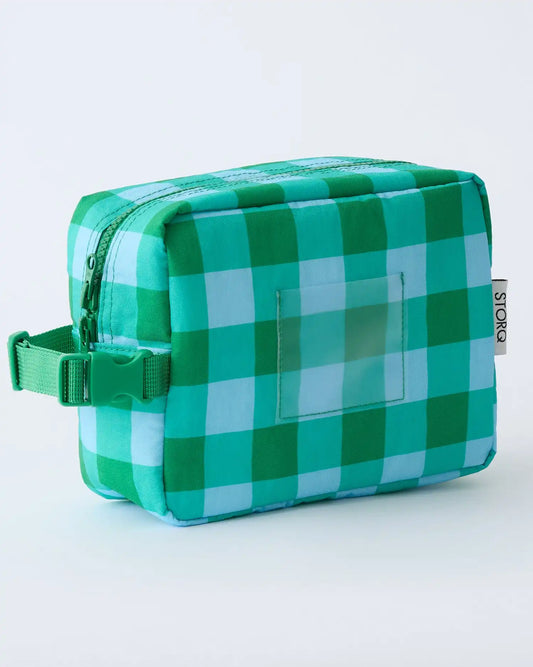Mini Cooler Bag | Teal Gingham