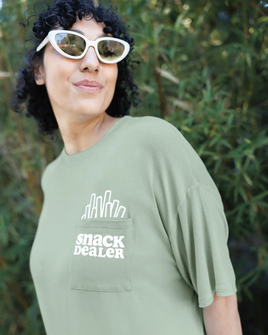 Oversized Graphic Tee | Snack Dealer