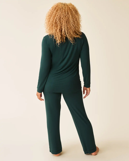 Bamboo Long Sleeve Pajama Set | Evergreen