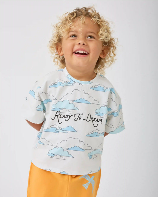 Graphic Tee | Ivory Clouds