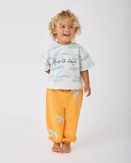 French Terry Jogger | Orange Bird