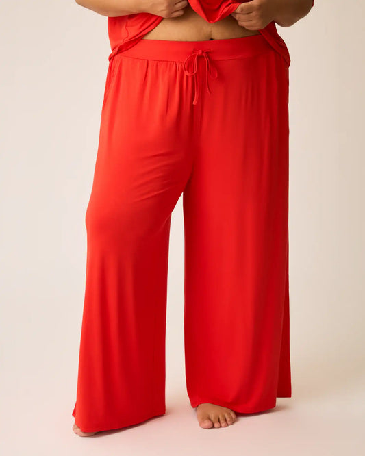 Aria Bamboo Casual Lounge Pant | Bright Red