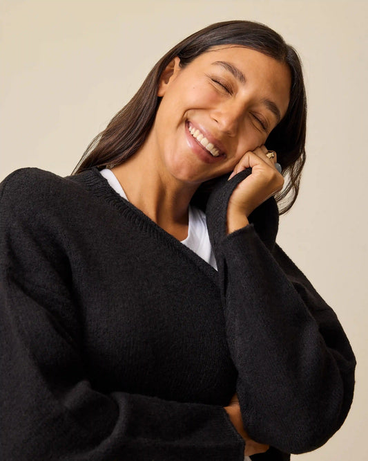 Ultra Soft Maternity & Postpartum Cardigan | Black